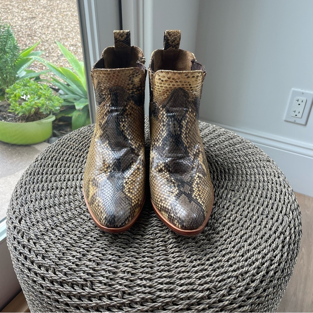 Genuine python ankle boots - Picture 2 of 5